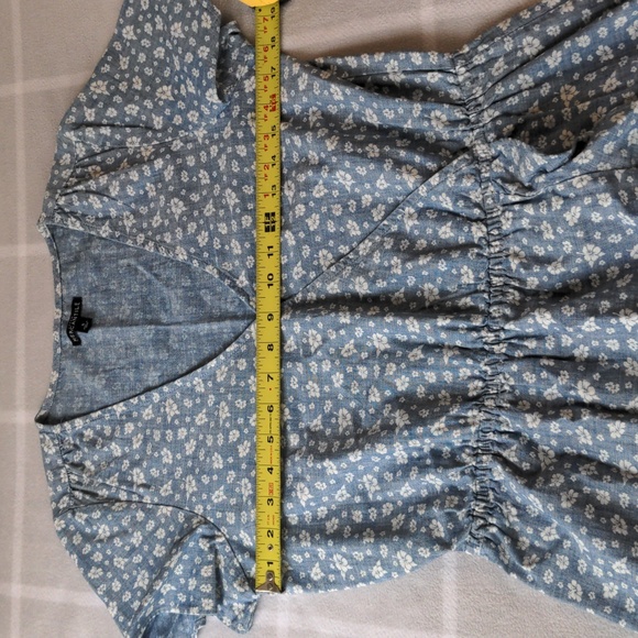 🏷️ NWOT JCrew Mercantile Chambray Wrap Dress Size Small - Picture 10 of 10